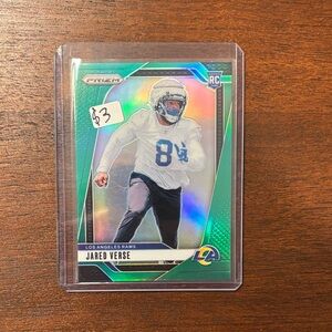 Jared Verse 2024 Green Prizm Card #341